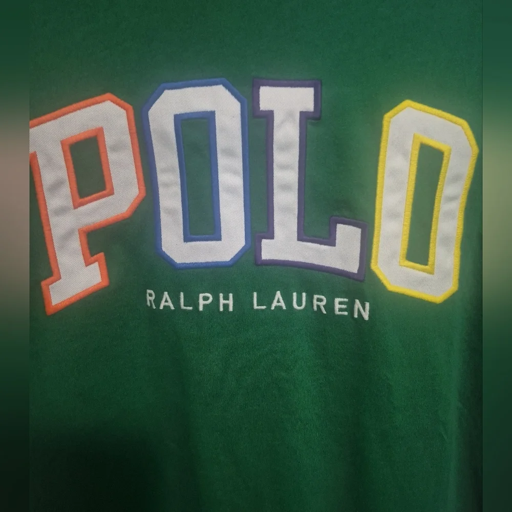 Polo Ralph Lauren POLO Logo T Shirt Green Multicolor Spellout
